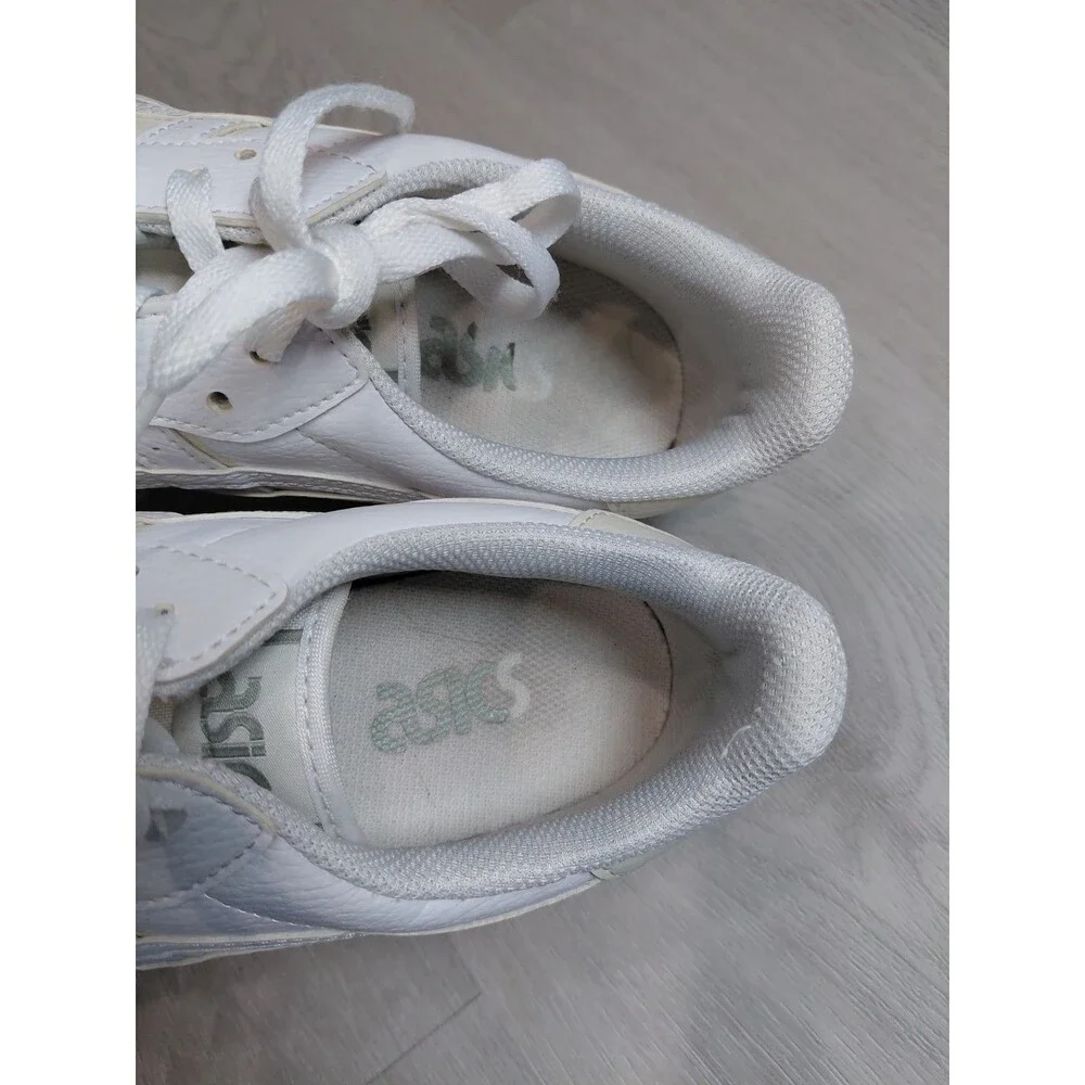 Size 11 - Asics White Leather Women's Sneakers